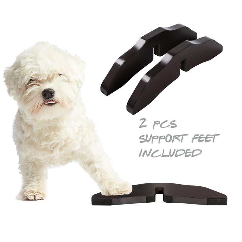 PAWLAND Support Feet for 360 Degree Configurable Dog gate Gate Collection (Espresso) - Image 3